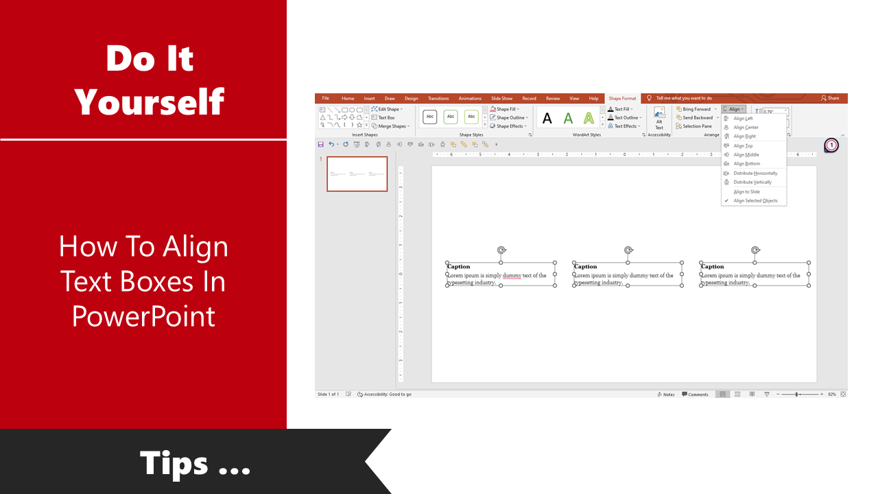 How To Align Text Boxes In PowerPoint